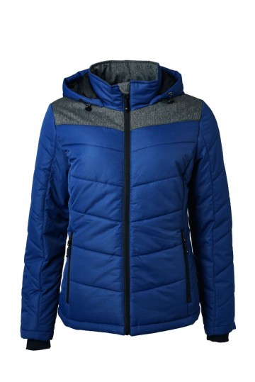 JN Ladies Winter jack JN1133 marineblauw antracietmelange