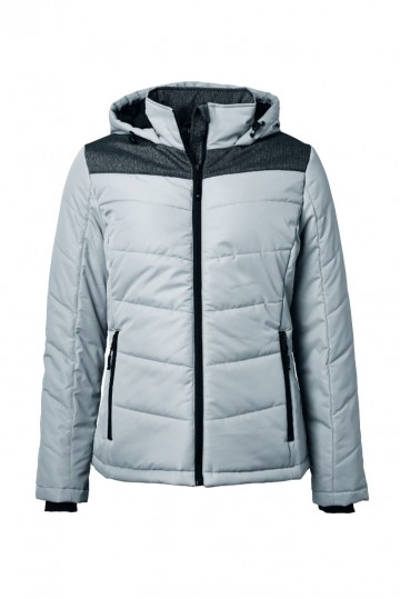 JN Ladies Winter jack JN1133 zilver antracietmelange