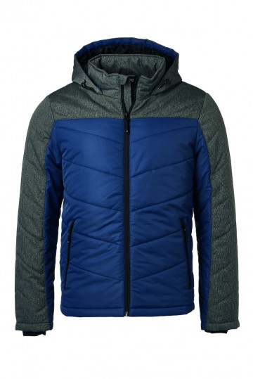 JN Men's Winter jack JN1134 marineblauw antracietmelange
