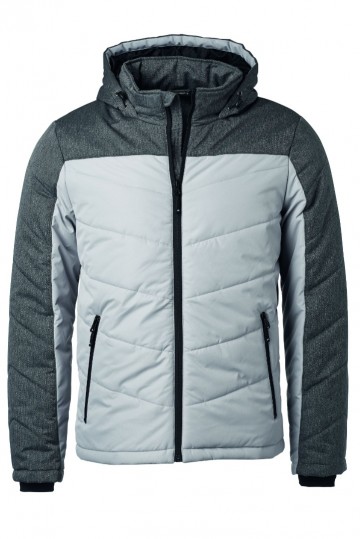 JN Men's Winter jack JN1134 zilver antracietmelange