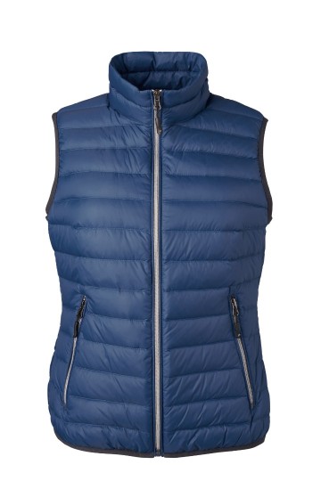 JN Ladies Dons bodywarmer JN1137 indigoblauw zilver