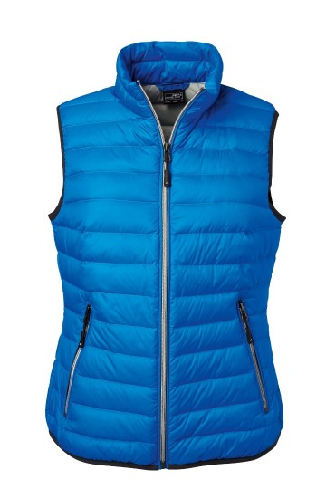 JN Ladies Dons bodywarmer JN1137 kobaltblauw zilver