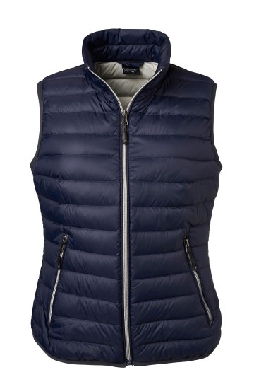 JN Ladies Dons bodywarmer JN1137 marineblauw zilver