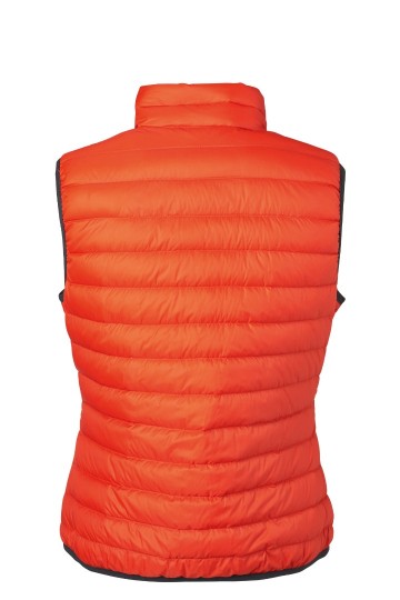 JN Ladies Dons bodywarmer JN1137 oranje zilver rug