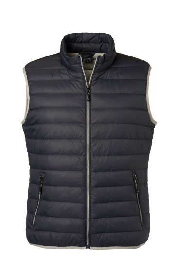 JN Men's dons bodywarmer JN1138 grafiet zilver