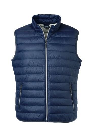 JN Men's dons bodywarmer JN1138 indigoblauw zilver