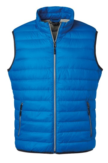 JN Men's dons bodywarmer JN1138 kobaltblauw zilver