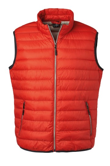 JN Men's dons bodywarmer JN1138 oranje zilver
