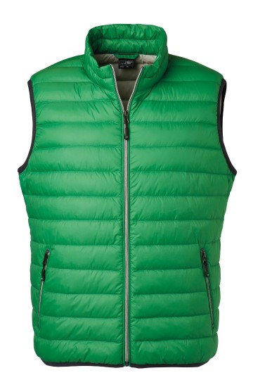 JN Men's dons bodywarmer JN1138 varengroen zilver