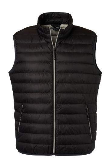 JN Men's dons bodywarmer JN1138 zwart zilver