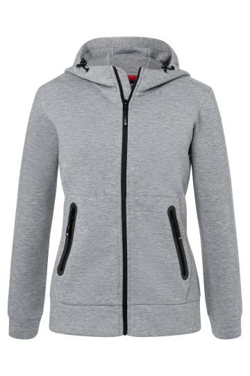 JN Ladies Hooded Jack JN1143 lichtmelange