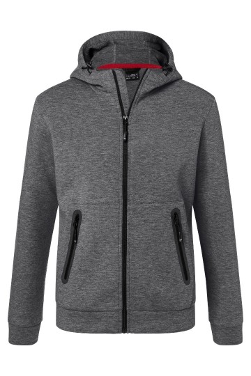 JN Men's Hooded Jack JN1144 donkermelange