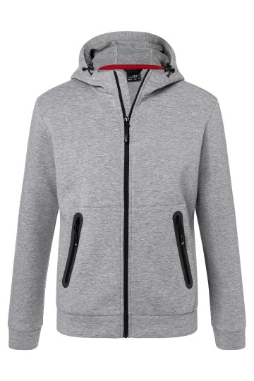 JN Men's Hooded Jack JN1144 lichtmelange