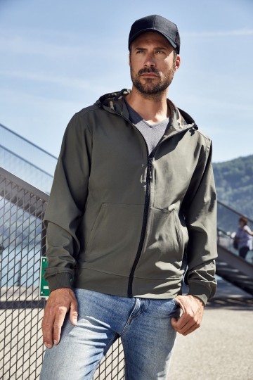 JN Men's Hooded Shoftshell Jack JN1146