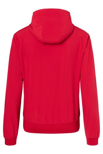 JN Men's Hooded Shoftshell Jack JN1146 achterkant