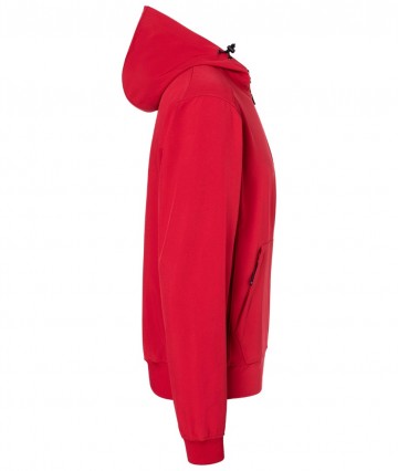 JN Men's Hooded Shoftshell Jack JN1146 zijkant
