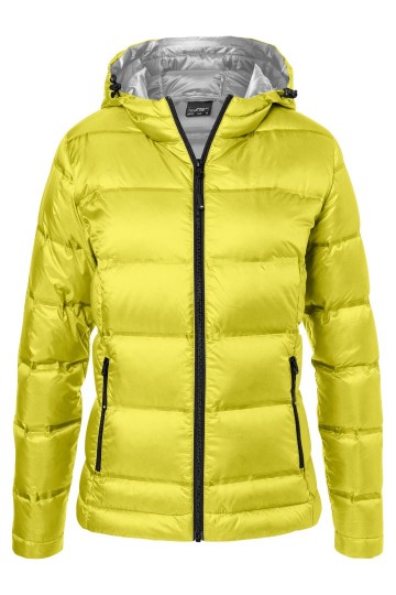 JN Ladies Hooded dons jack JN1151 geel zilver