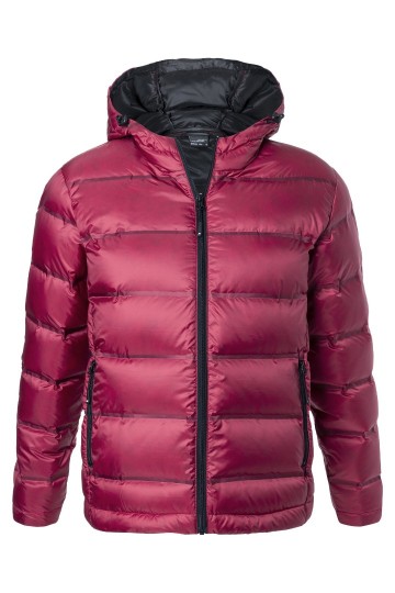 JN Men's Hooded dons jack JN1152 rood zwart