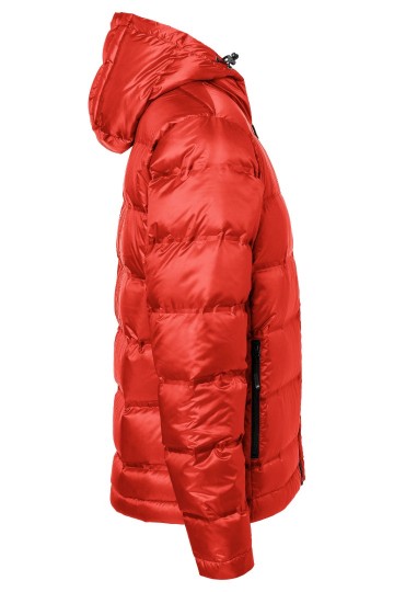 JN Men's Hooded dons jack JN1152 vlammenrood zwart zij