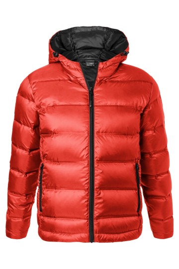 JN Men's Hooded dons jack JN1152 vlammenrood zwart