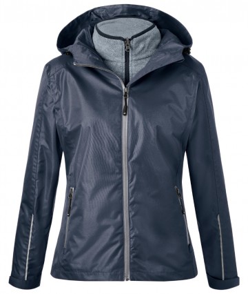 JN Ladies 3-in-1 jack JN1153 marineblauw zilver