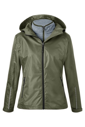 JN Ladies 3-in-1 jack JN1153 olijfgroen zwart
