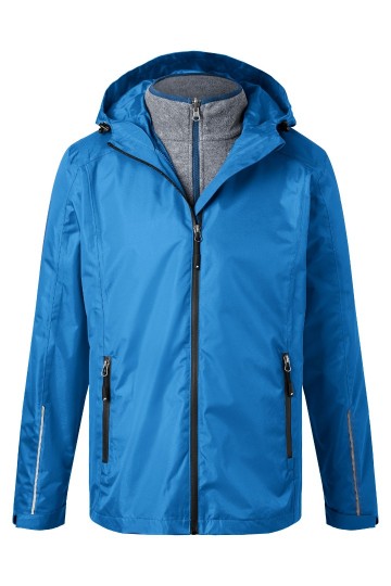 JN Men's 3-in-1 jack JN1154 koningsblauw zwart