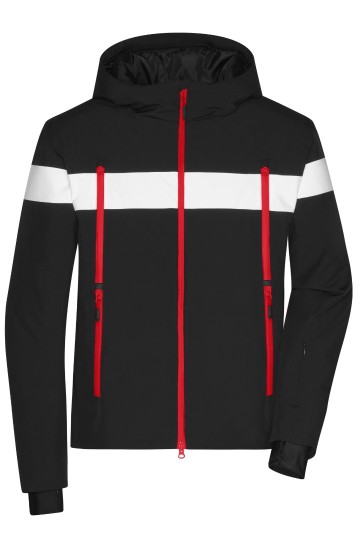 JN1174 Men's Wintersport Jack zwart wit