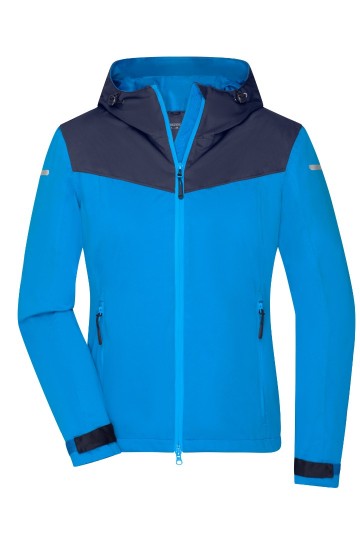JN 1179 Ladies Allweather jack helderblauw marineblauw