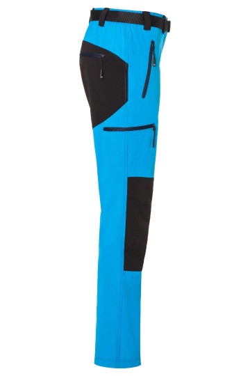JN Ladies Trekking Pants JN 1205 helderblauw marineblauw zij