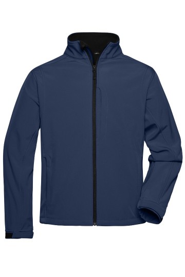 JN Men's Softshell jack JN135 marineblauw