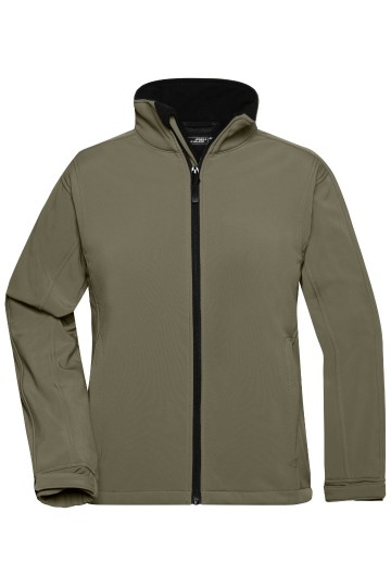 JN Ladies Softshell jack JN137 olijfgroen