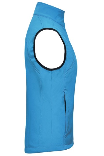 JN Ladies Softshell Vest JN138 wateblauw zij