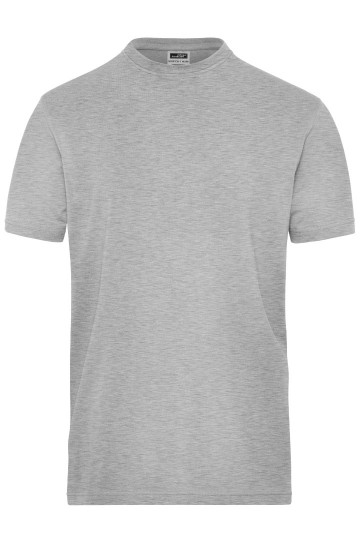 JN1802 Men's Bio stretch T-shirt heathergrijs