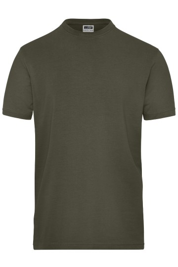 JN1802 Men's Bio stretch T-shirt olijfgroen