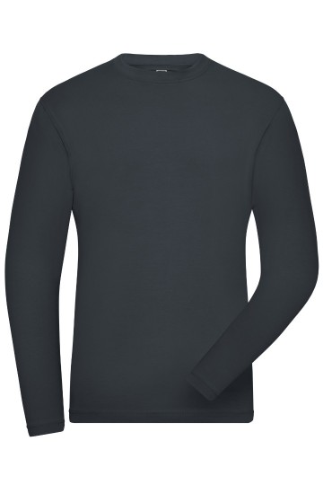 JN1804 Men's Bio stretch T-shirt L/S carbon