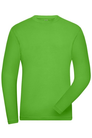 JN1804 Men's Bio stretch T-shirt L/S limoengroen