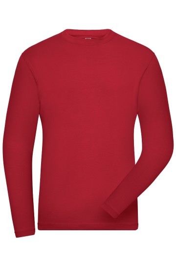 JN1804 Men's Bio stretch T-shirt L/S rood