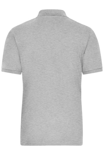 JN1806 Workwear Men's BIO Polo heathergrijs rug