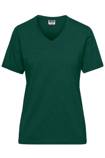 JN1807 Workwear Ladies BIO T-shirt donkergroen