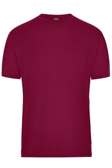 JN1808 Workwear Men's BIO T-shirt wijnrood