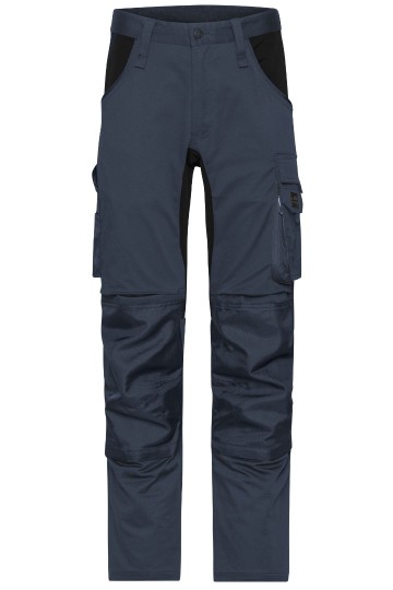 JN1812 Workwear Stretch Pants Slim Line carbon / zwart