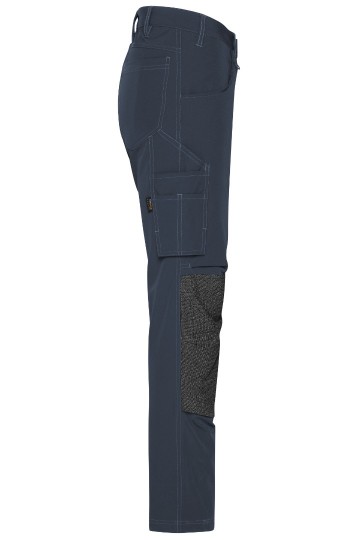 JN1813 Workwear Pants 4-Way Stretch Slim Line koolstof zij