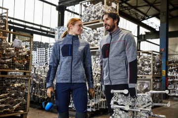 JN1817  en JN1818 Structure Fleece Jacket