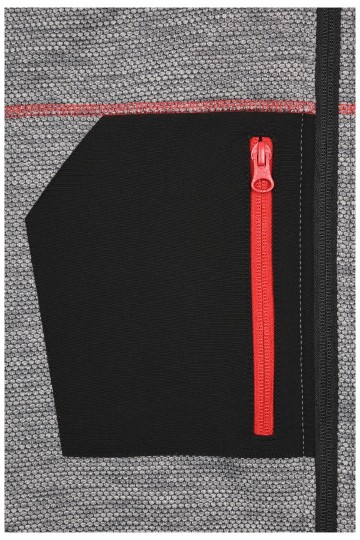 JN1818 Men's Structure Fleece Jacket detail1