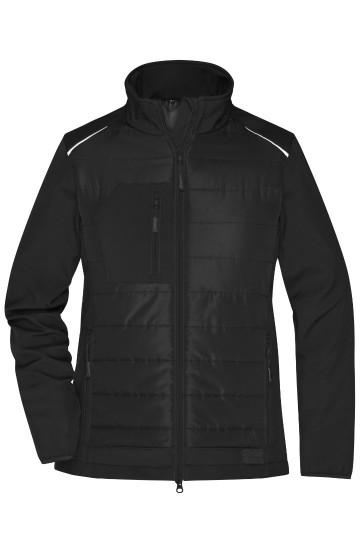 JN1819 Ladies Hybrid Jacket zwart / zwart