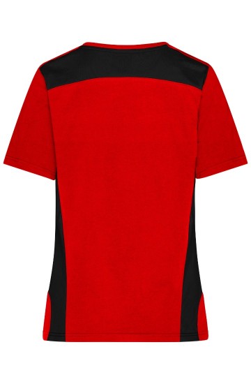 JN1823 Ladies Workwear T-Shirt rood / zwart achter