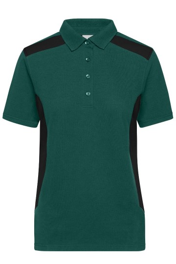 JN1825 Ladies Workwear Polo donkergroen / zwart