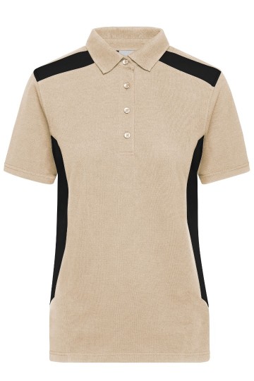 JN1825 Ladies Workwear Polo steen / zwart