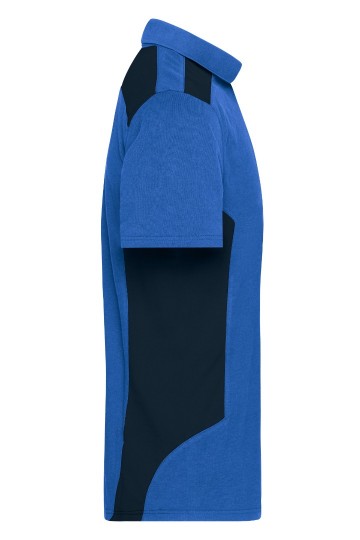 JN1826 Men's Workwear Polo koningsblauw / marineblauw zij